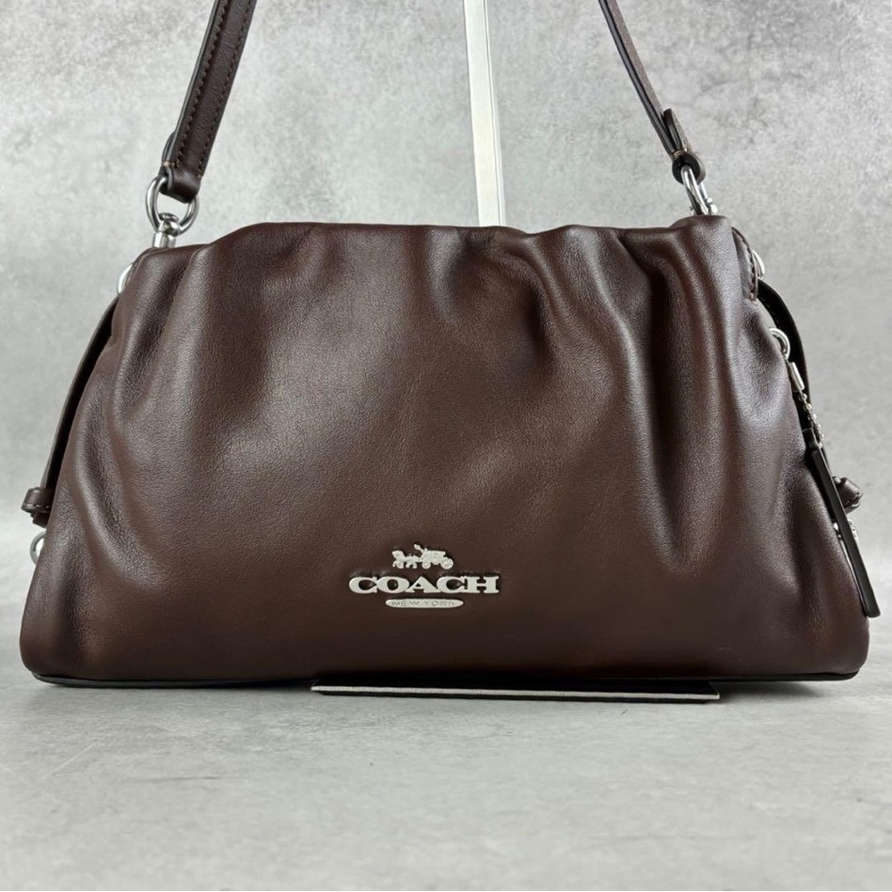 Faye shoulder Coach Maple Brown Leather Handbag